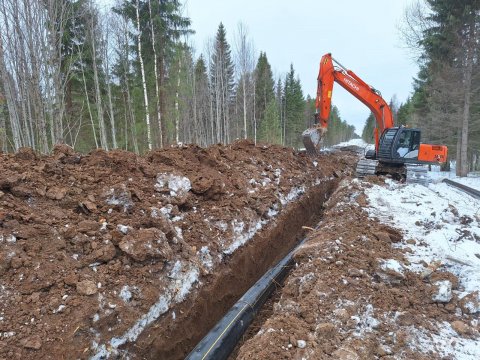17 километров межпоселкового газопровода построено от города Новодвинска до села Холмогоры